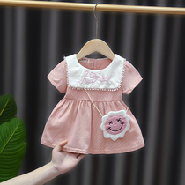 Childrens dress 2021 new childrens summer dress female baby clothes summer baby foreign girl princess top