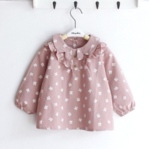 2020 new Axi and Yue baby bib coat anti-dressing cotton baby apron waterproof girl eating clothes