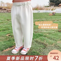 Bayberry childrens clothing 2021 autumn new girls casual pants female baby children western style outer wear pants