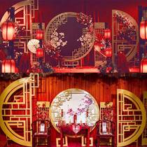 Wedding Props Chinese Mi Fragrant Iron Art Screen Arch China Door Wedding Background Stage Decoration Concentric Pendulum