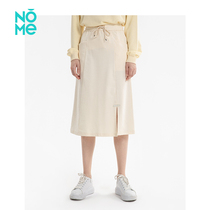 NOME Normie Women Dress Cotton Medium Long Half Skirt Open Fork A Character Dress Half Body Dress Female Art Flex WGCQ3568
