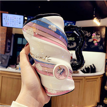 Water Cup girl heart Japanese creative personality mug cute cup large capacity Net Red Tide coffee ceramic cup