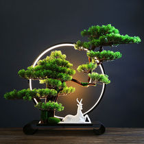 Simulation Greet Guest pine deer swing piece Living room light and luxurious home New Chinese dining table Zen Soft fashion Art Decorations