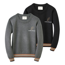 Boys sweater in the big children spring and autumn 2021 new long sleeve knitwear 15 years old 6 autumn winter clothes thick childrens base 8