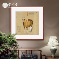 Xuan Mutang Lang Shining Chinese painting snowspot carving painting Study Office animal painting Chinese decorative painting print