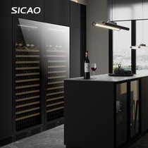 Sicao New Dynasty JC-400D door double door thermostatic large capacity red wine cabinet refrigerated red wine large wine cabinet