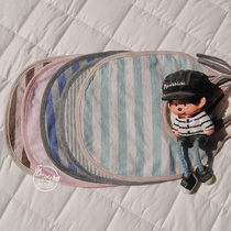 Pure cotton color spinning childrens bib Tianzhu pure cotton soft baby saliva towel Maternal and child products bib rice pocket special offer