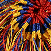 Tibetan Buddhist boutique anti-evil car hanging mobile phone pendant five-color thread weaving Cordyceps 50