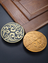 New Chinese cabinet door pulls hand brass bronze cabinet door handle hand against antique locker hands drawer half round