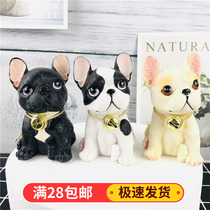 Resin Single Dog Birthday Cake Decoration Swing Piece Baked Goods Plug-in Net Red Sweet Table Decoration