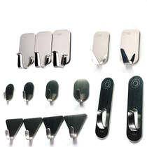 Japan KM stainless steel small hook Wall hanging wall hanging paste hook Wall sticky hook Sticky hook Sticky hook