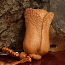 Zen Pavilion Mahogany Keychain Life (reference) Pendant Home Craft Jewelry Wood Carving