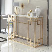 Nordic marble porch table light luxury corridor porch Wall side table several long modern simple rules Nordic