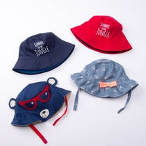 Baby sunshade hat spring and summer baby cotton fisherman hat 0~6 years old children cute sun hat sunscreen cap