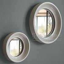 Modern simple white entrance decorative mirror American country foyer Living room Sofa background mirror Dining edge mirror can be customized