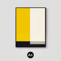Simple modern abstract decorative painting minimalist restaurant hanging painting color living room wall painting hotel geometric color block triptych