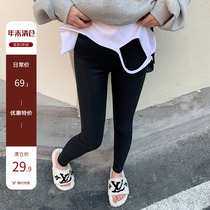 Black pants female autumn and winter plus wear warm high waist shark skin tight elastic yoga pencil pants