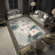 Modern new Chinese living room coffee table Carpet sofa Chinese ancient style Ink painting Simple tea room bedroom bed mat