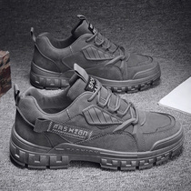 2021 new autumn mens shoes waterproof non-slip wear-resistant leisure work work construction site work labor insurance trendy shoes winter