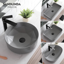Cement gray loft Industrial style art basin wash basin toilet balcony ceramic washbasin Basin