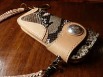 Knife Guest 72 Original New Pinned Made in Italy Vegetable Tanned Leather with Tanned Leather for the Bull Leather long chab