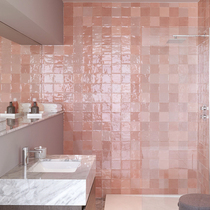 Fish love sugar Moroccan dazzling handmade bright wall tiles personality restaurant kitchen tile balcony background small square brick