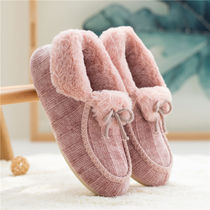 Moon shoes Autumn warm bag with pregnant womens shoes non-slip autumn and winter maternity shoes indoor plush postpartum moon slippers