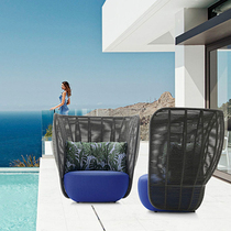 Purple leaf balcony vineCoffee chair outdoorsofa open-day cottage leisure furniture courtyard living room double balcony