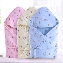 Baby cotton blanket spring and autumn summer baby supplies small quilt newborn huddle autumn winter thick swaddling towel