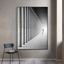 Modern simple mystery decorative painting space extension painting villa high-end corridor aisle mural painting office wall painting