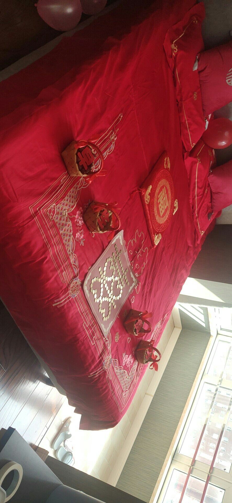 硬币喜字贴喜事用品大全金色diy手工陪嫁妆结婚五毛硬币相框模板