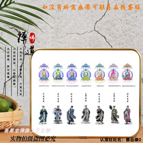 Customized pharmacist seven Buddha and Big Dipper table Buddha statue prints new wall hanging HD low price bond