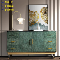 Light luxury wooden cabinet Simple modern decorative cabinet Shoes cabinet Living room storage Cabinet Collection cabinet Collection Art masonry cabinet