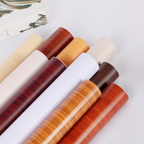 Imitation wood grain sticker self-adhesive wallpaper Waterproof and moisture-proof bedroom wardrobe sub-desktop wooden door sticker old furniture renovation wallpaper