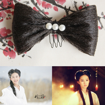 Xiaolong girl new butterfly bow accessories ancient COS film building writing fake stage playing styling jewelry