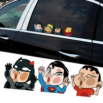 Car personality funny creative car stickers Cartoon animation body scratch stickers funny face glass decorative stickers