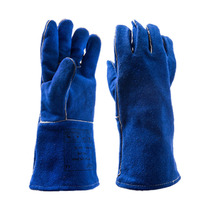 Witte 10-0160 color blue oblique thumb cowhide gloves welding cutting welding argon arc welding professional gloves
