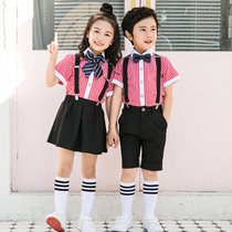 61 Childrens performance costume Chorus School uniform for primary and secondary school students Boys and girls class uniform Recitation performance Summer