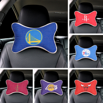Car supplies headrest neck pillow memory cotton pillow seat cute cartoon creative NBA basketball Lakers Nets