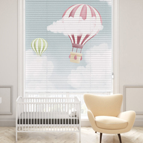Hengji Children printed aluminum shutter curtain shade kitchen toilet Waterproof and oil and oil proof office lifting curtain free