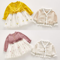 Kids Baby Girls Fall Girls 2020 New One Year 3 Little Girls Autumn Western Spring Autumn 1 Piece Dress Fashionable