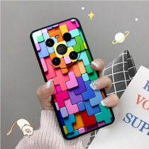 Suitable for Huawei mate40 pro phone shell personality creative color Cube mate40 full bag anti-fall female