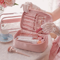 eachy cosmetic bag Net Red large capacity cosmetics storage bag womens bag small carry box ins Wind Super fire