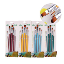 Multi-color optional 5 multi-head nylon hair oil painting pen set Watercolor acrylic brush art painting tools