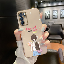 opporeno6 mobile phone shell 0PP0Ren06 female section Reno minimalist opop protective sleeve CPH1921 net red new PEQM00 all-bag anti-fall 0PP