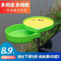 Dragon King hates first-line strong magnetic bait tray single-line multifunctional night fishing bait box three-layer full magnetic bait box and bait Basin