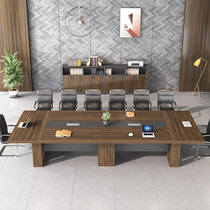 New conference table long table rectangular simple modern Workbench training table negotiation table office table and chair combination
