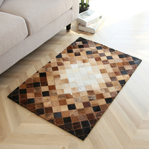 Cezanne simple light luxury cowhide mat Nordic living room coffee table carpet bedroom bedside carpet entrance mat custom