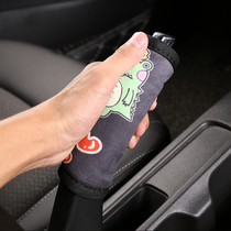 Car creative non-slip sweat-absorbing cartoon handbrake cover gear handle cover Car decoration cute deerskin velvet four seasons universal