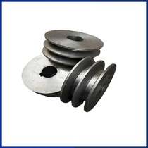V-belt pulley Cast iron pulley A type B type double groove two groove shaft hole 24 28 motor small pulley factory